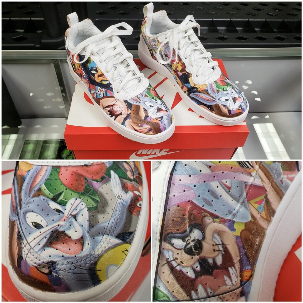 Nike Custom HYDROGRAPHIC Looney Toon print